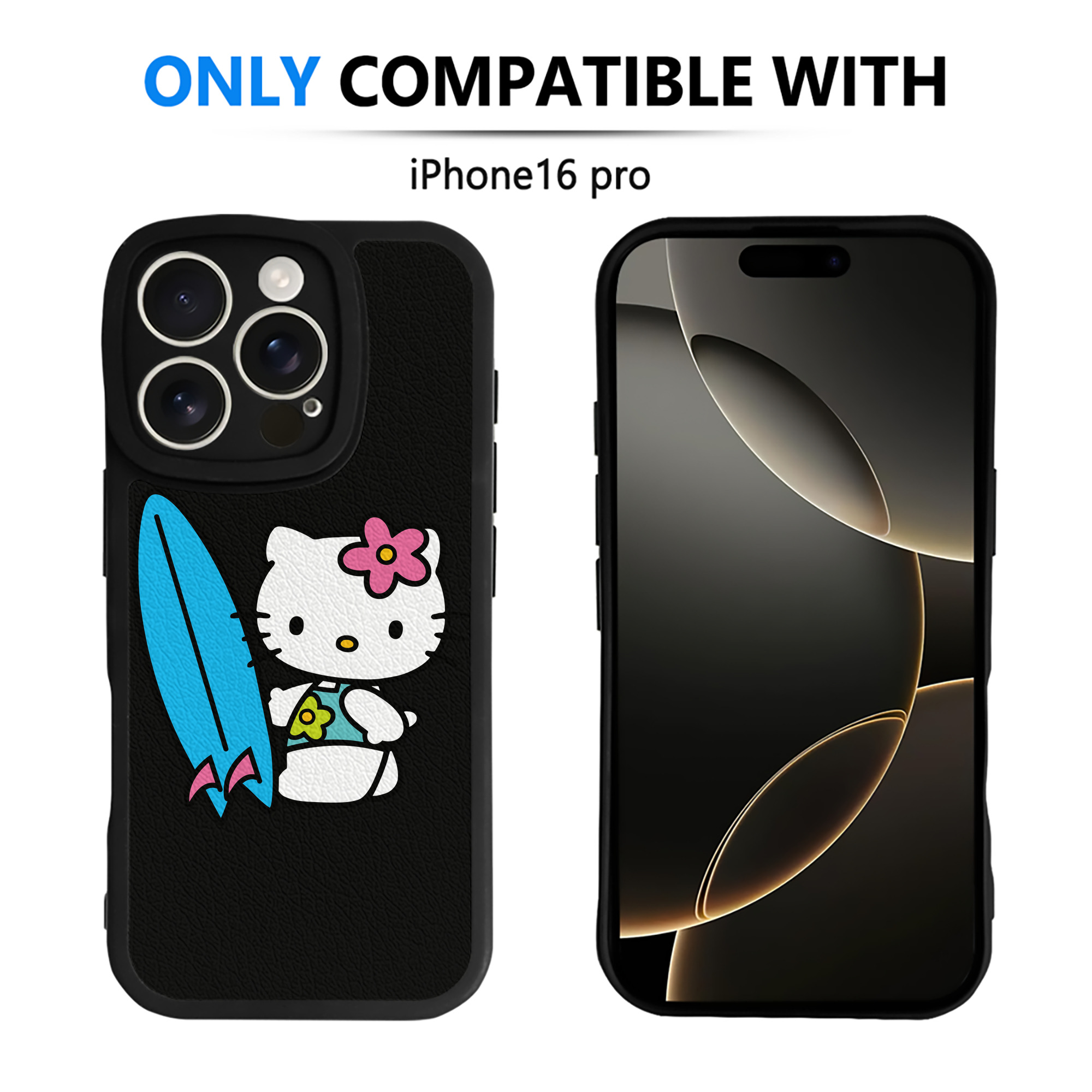 （画像用） Hello Kitty ハローキティ 【iPhone 16シリーズ対応】シリコンスマホケース（レザー調） 材質：シリコン